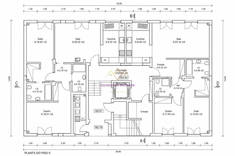 Apartamento T3 para Venda em Santo António dos Cavaleiros e Frielas Planta 1