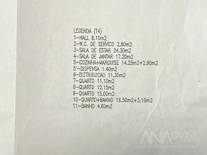 Apartamento T4 para Venda em Abraveses Planta 3
