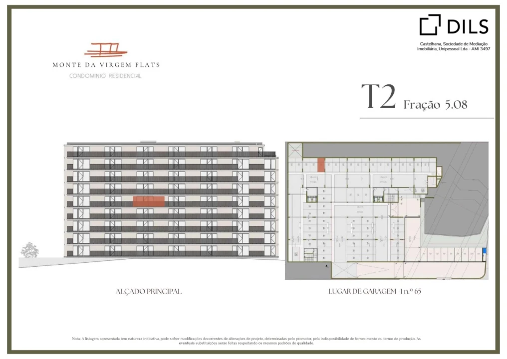 Apartamento T2 para Venda em Vilar de Andorinho Planta 2