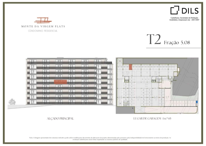 Apartamento T2 para Venda em Vilar de Andorinho Planta 2