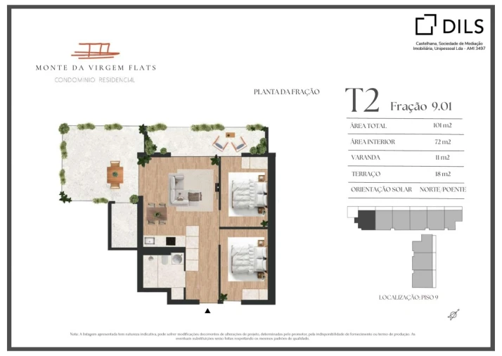 Apartamento T2 para Venda em Vilar de Andorinho Planta 1