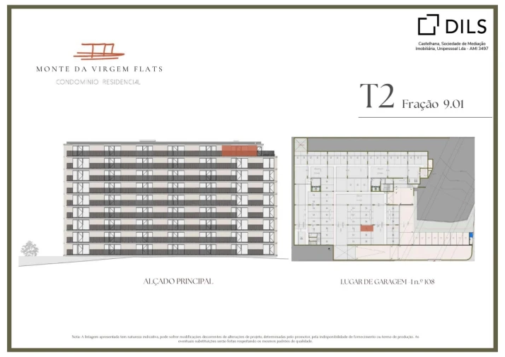 Apartamento T2 para Venda em Vilar de Andorinho Planta 2