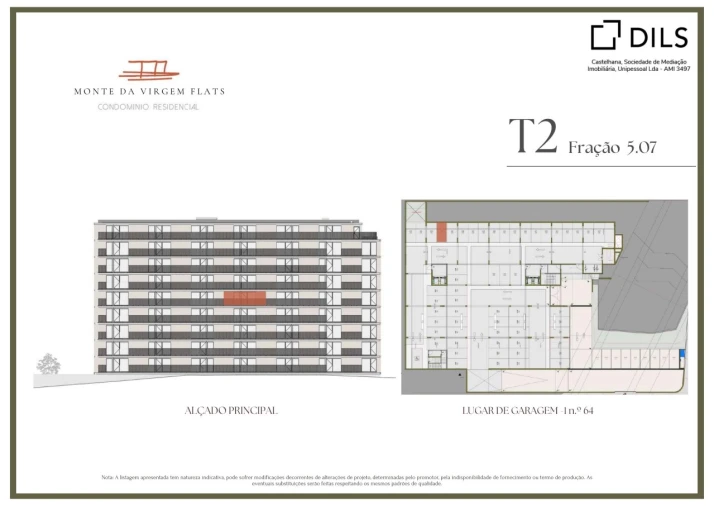 Apartamento T2 para Venda em Vilar de Andorinho Planta 2