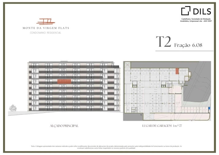 Apartamento T2 para Venda em Vilar de Andorinho Planta 2