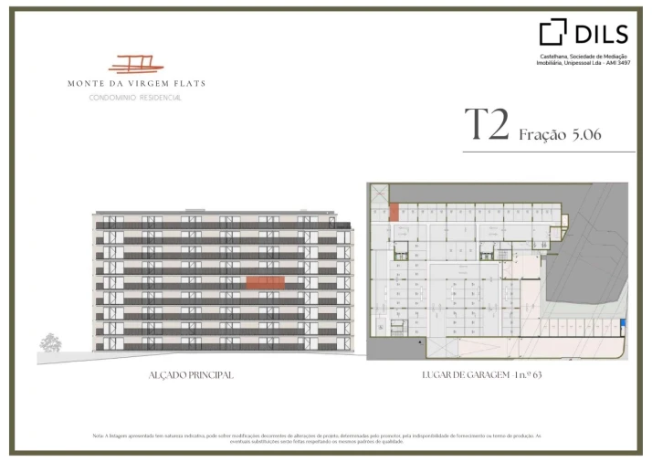 Apartamento T2 para Venda em Vilar de Andorinho Planta 2