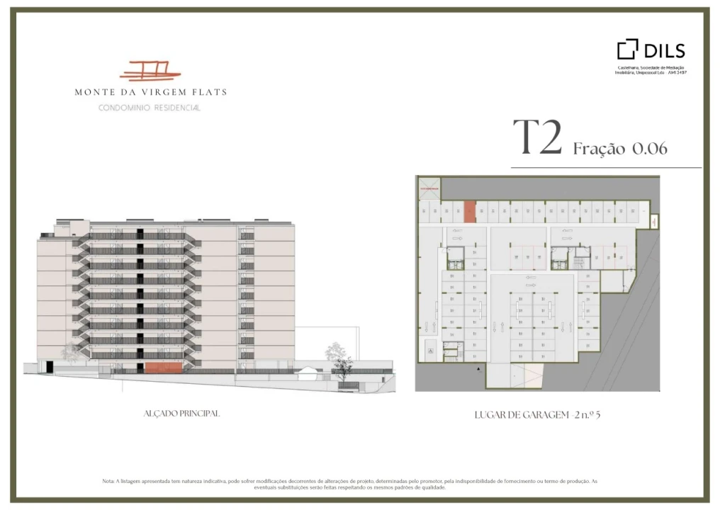 Apartamento T2 para Venda em Vilar de Andorinho Planta 2