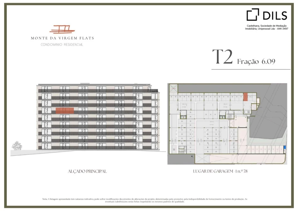 Apartamento T2 para Venda em Vilar de Andorinho Planta 2