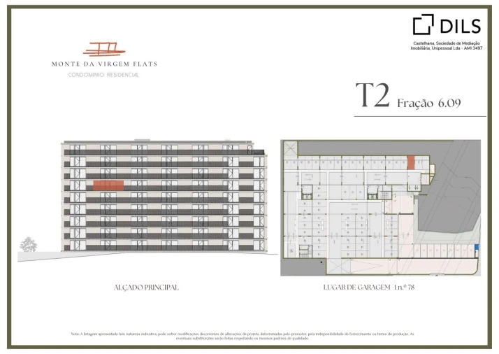 Apartamento T2 para Venda em Vilar de Andorinho Planta 2