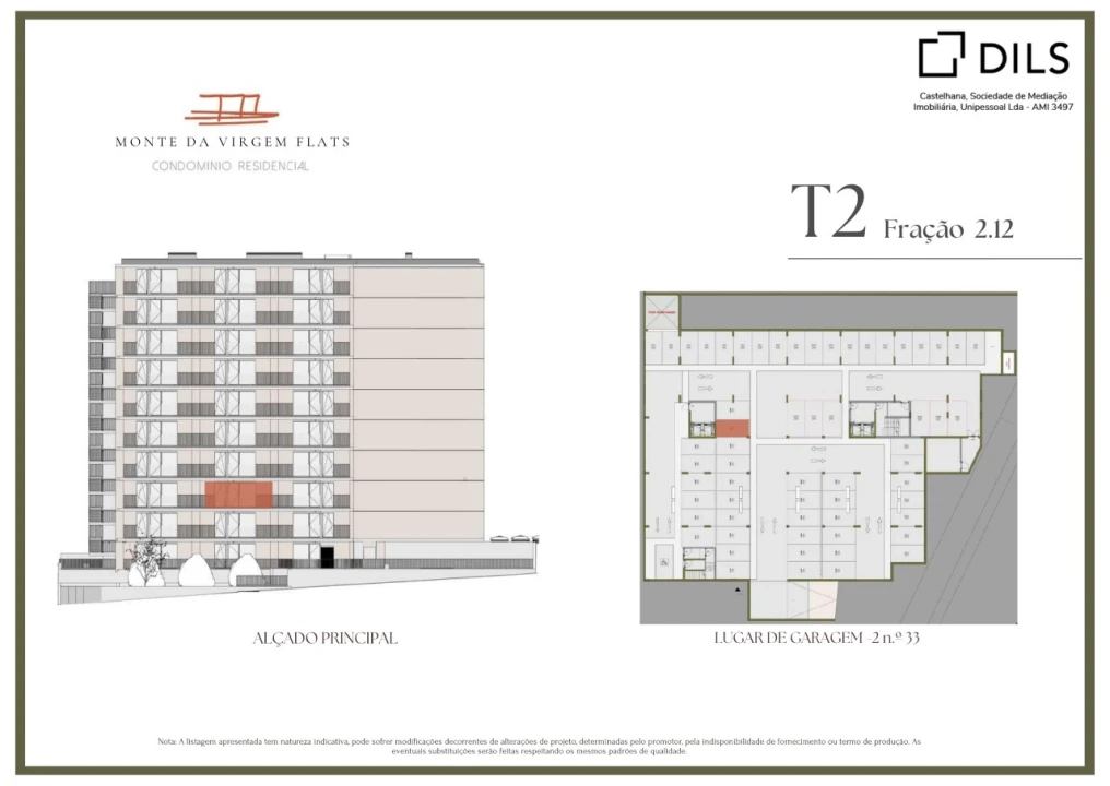 Apartamento T1 para Venda em Vilar de Andorinho Planta 2