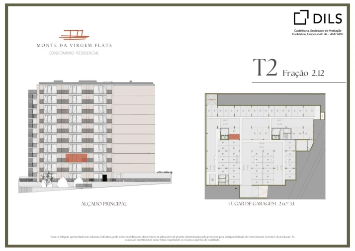Apartamento T1 para Venda em Vilar de Andorinho Planta 2