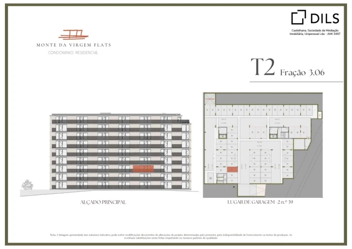 Apartamento T2 para Venda em Vilar de Andorinho Planta 2