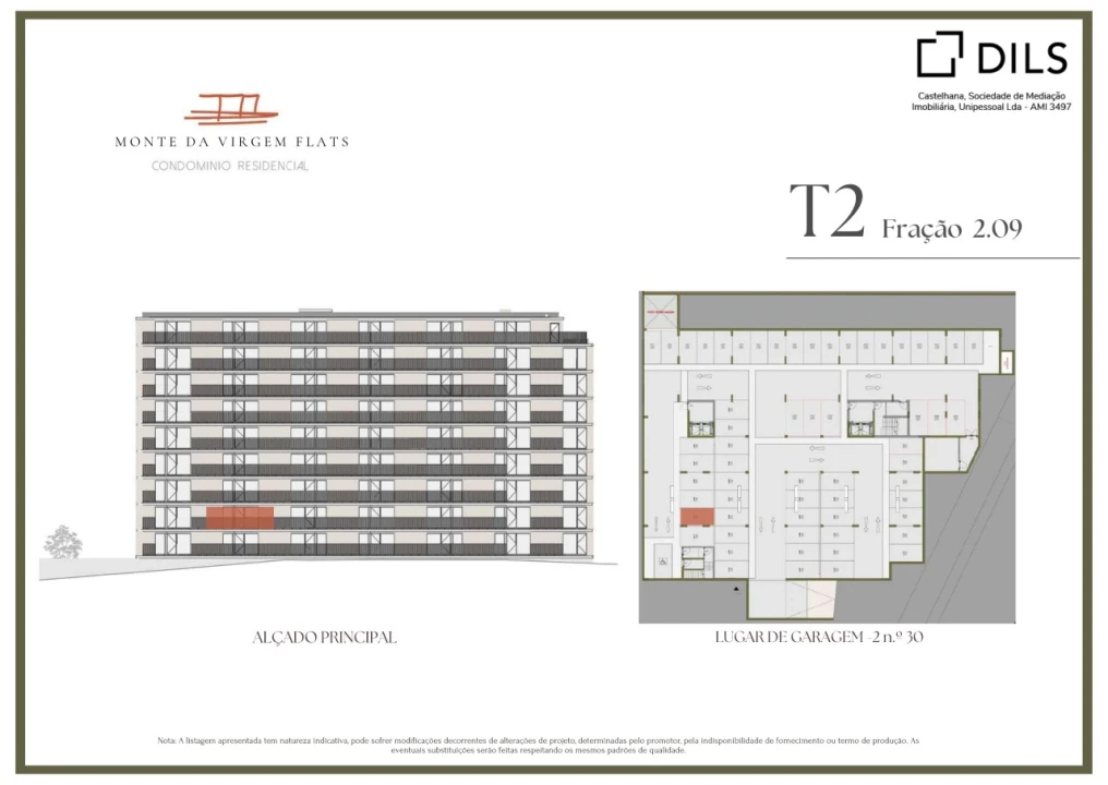 Apartamento T2 para Venda em Vilar de Andorinho Planta 2