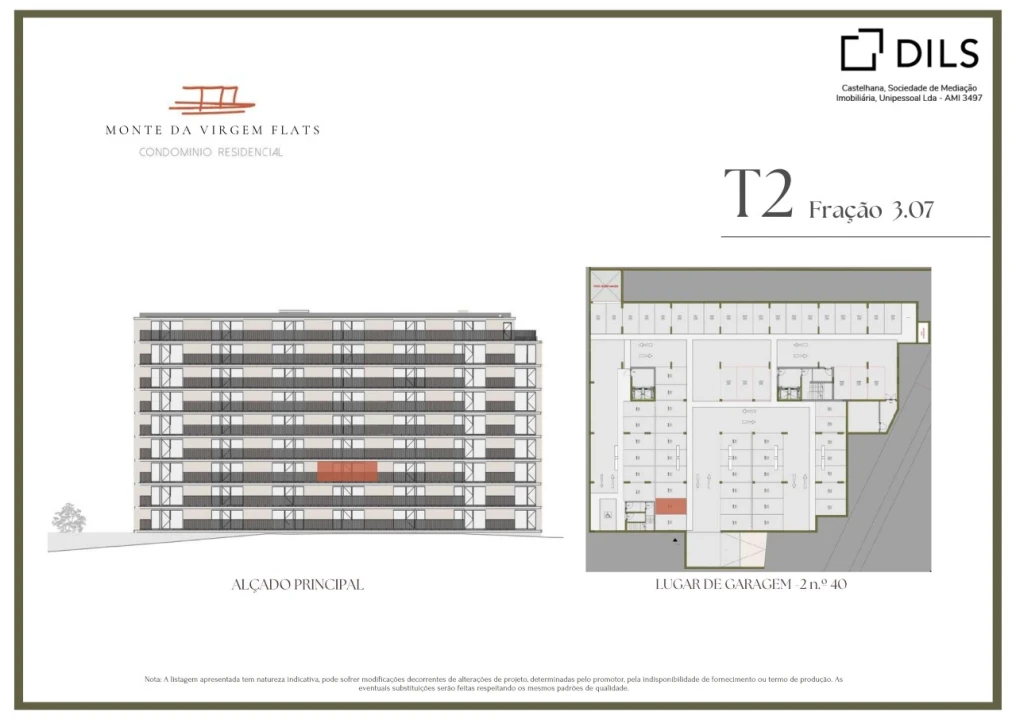 Apartamento T2 para Venda em Vilar de Andorinho Planta 2