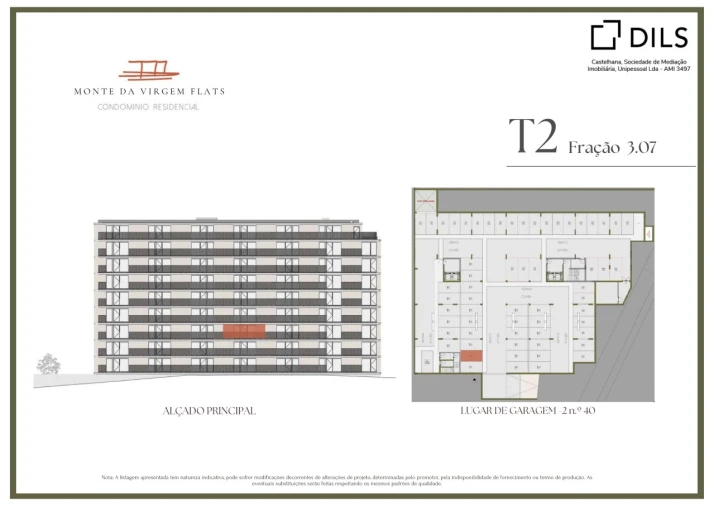 Apartamento T2 para Venda em Vilar de Andorinho Planta 2