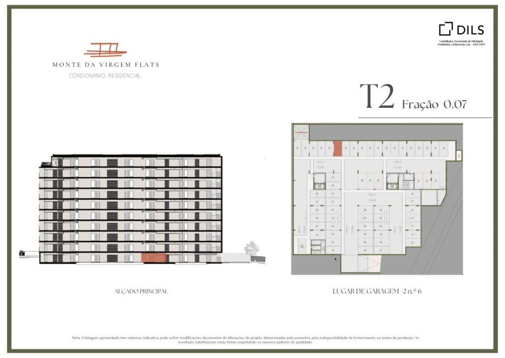 Apartamento T2 para Venda em Vilar de Andorinho Planta 2