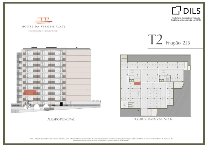 Apartamento T2 para Venda em Vilar de Andorinho Planta 2