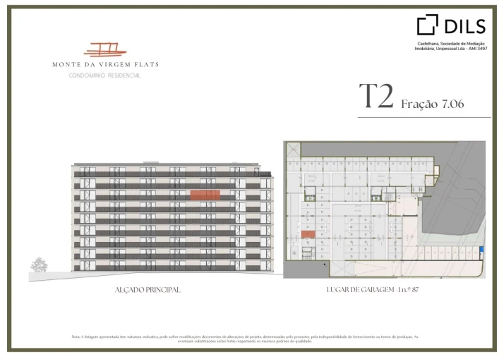 Apartamento T2 para Venda em Vilar de Andorinho Planta 2