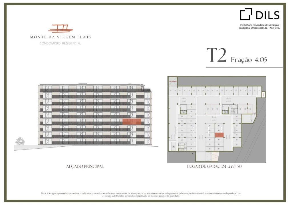 Apartamento T2 para Venda em Vilar de Andorinho Planta 2