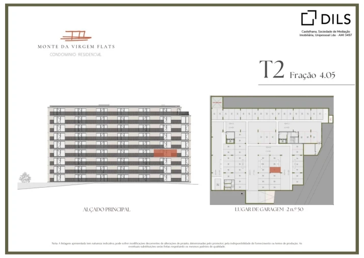 Apartamento T2 para Venda em Vilar de Andorinho Planta 2