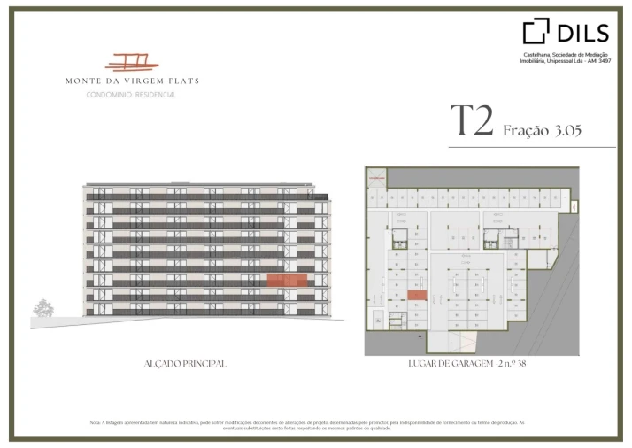 Apartamento T2 para Venda em Vilar de Andorinho Planta 2