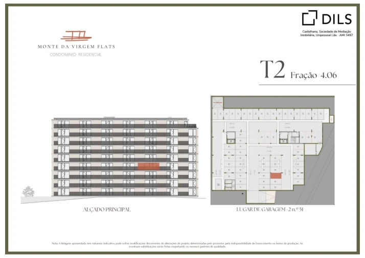 Apartamento T2 para Venda em Vilar de Andorinho Planta 2