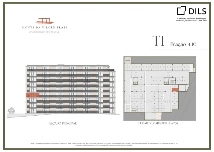 Apartamento T1 para Venda em Vilar de Andorinho Planta 2