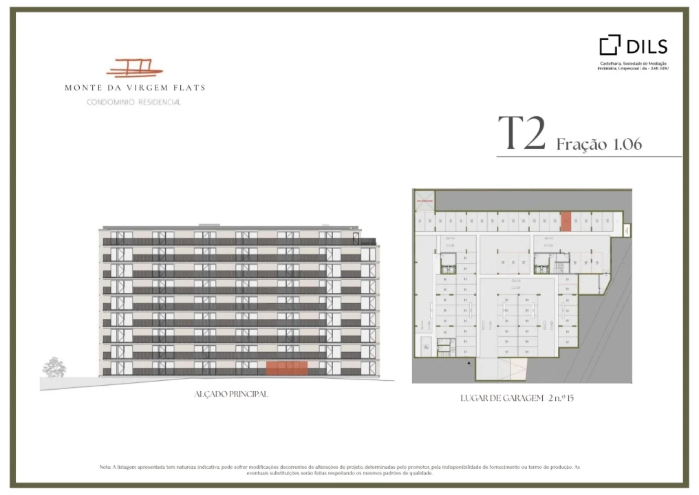 Apartamento T2 para Venda em Vilar de Andorinho Planta 2