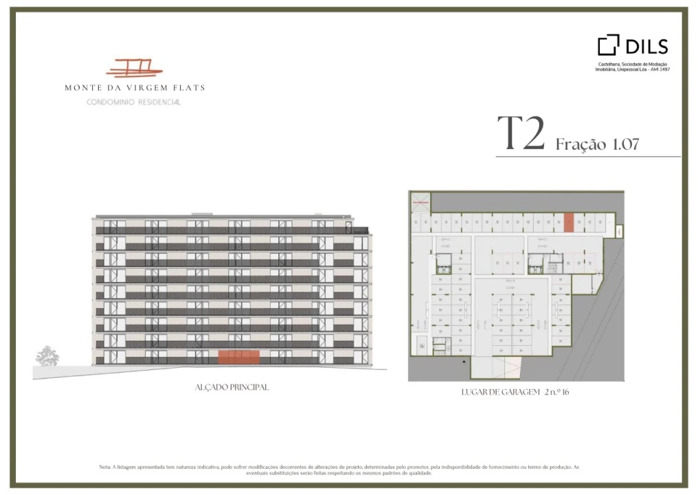 Apartamento T2 para Venda em Vilar de Andorinho Planta 2