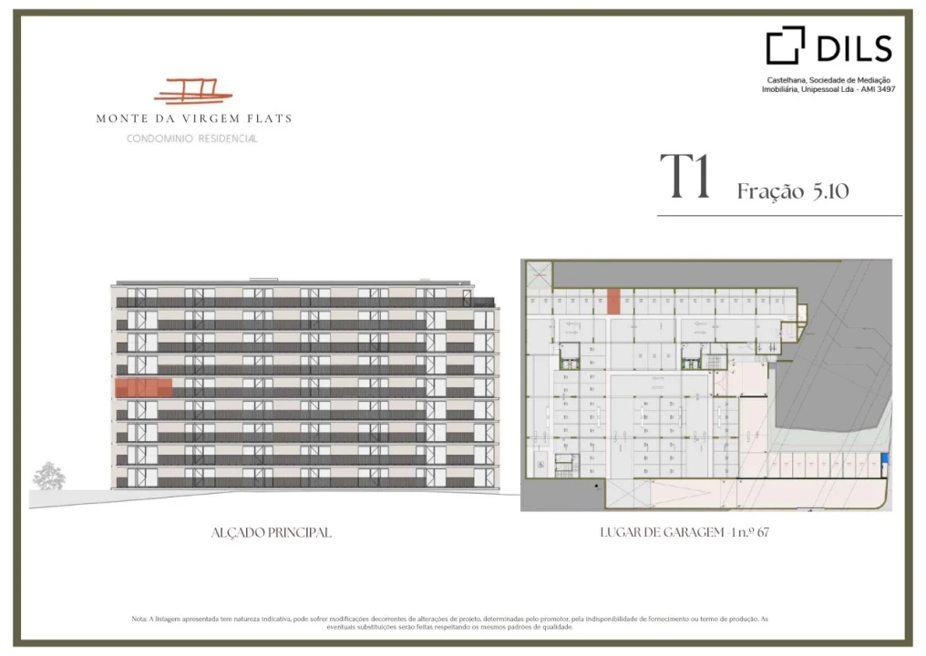 Apartamento T1 para Venda em Vilar de Andorinho Planta 2