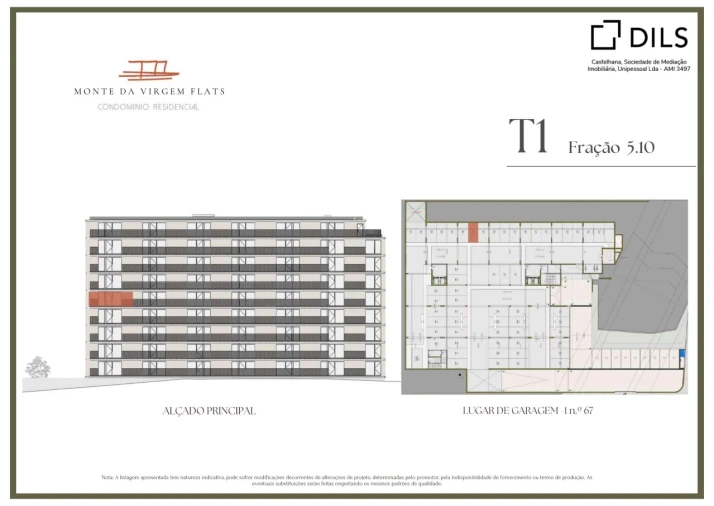 Apartamento T1 para Venda em Vilar de Andorinho Planta 2