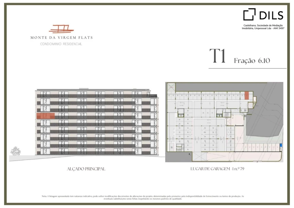 Apartamento T1 para Venda em Vilar de Andorinho Planta 2