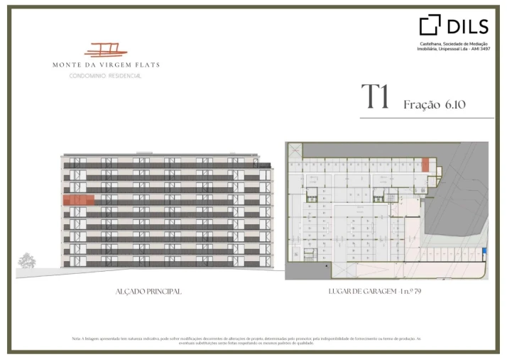 Apartamento T1 para Venda em Vilar de Andorinho Planta 2