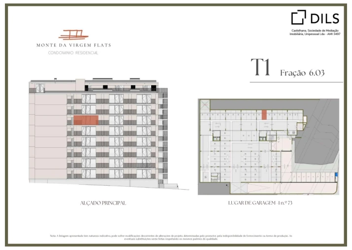 Apartamento T1 para Venda em Vilar de Andorinho Planta 1