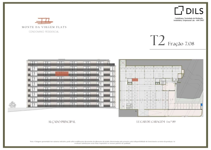 Apartamento T2 para Venda em Vilar de Andorinho Planta 2