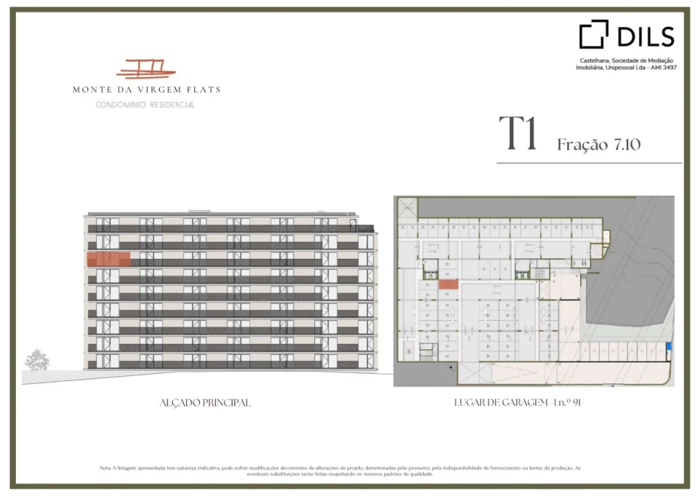 Apartamento T1 para Venda em Vilar de Andorinho Planta 2