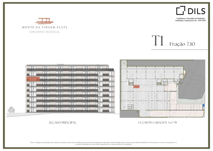 Apartamento T1 para Venda em Vilar de Andorinho Planta 2