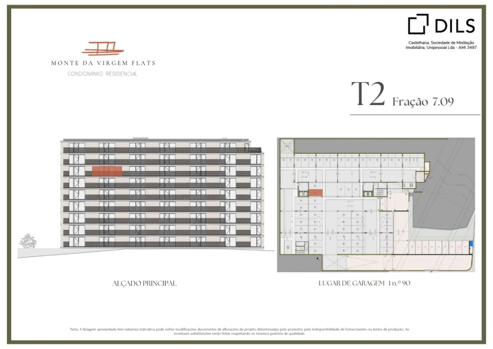 Apartamento T2 para Venda em Vilar de Andorinho Planta 2
