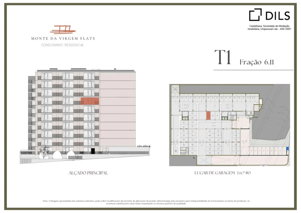 Apartamento T1 para Venda em Vilar de Andorinho Planta 2