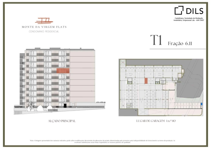 Apartamento T1 para Venda em Vilar de Andorinho Planta 2