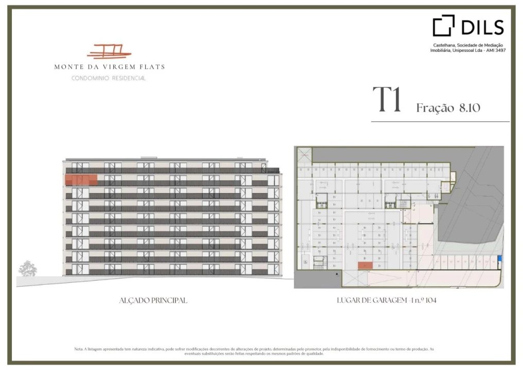 Apartamento T1 para Venda em Vilar de Andorinho Planta 2