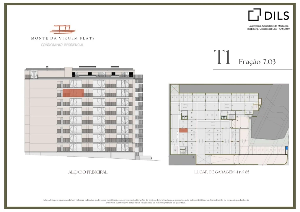 Apartamento T1 para Venda em Vilar de Andorinho Planta 2