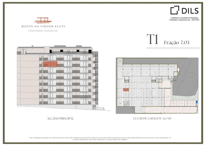 Apartamento T1 para Venda em Vilar de Andorinho Planta 2