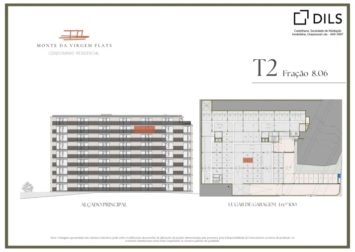 Apartamento T2 para Venda em Vilar de Andorinho Planta 2
