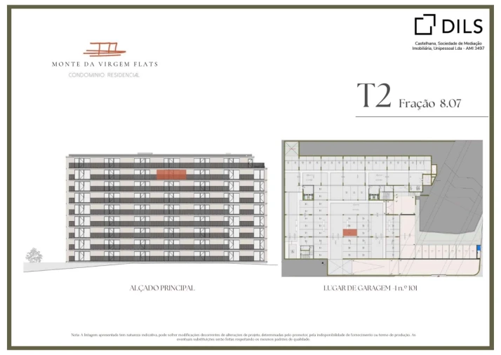 Apartamento T2 para Venda em Vilar de Andorinho Planta 2