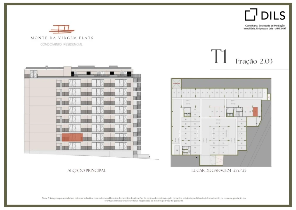 Apartamento T1 para Venda em Vilar de Andorinho Planta 2