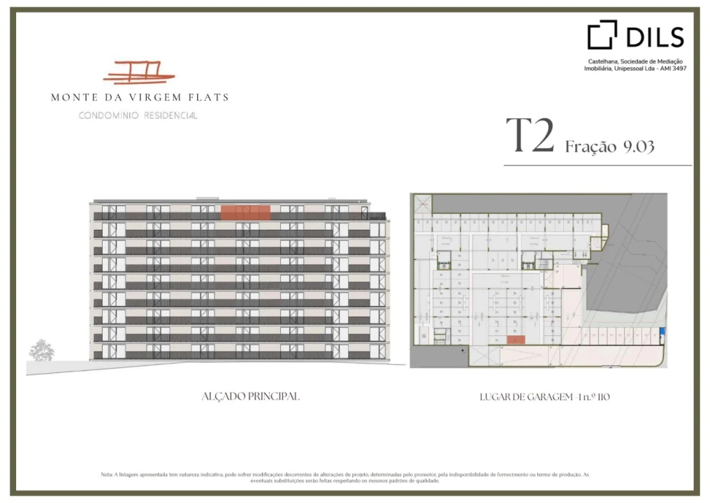 Apartamento T2 para Venda em Vilar de Andorinho Planta 2