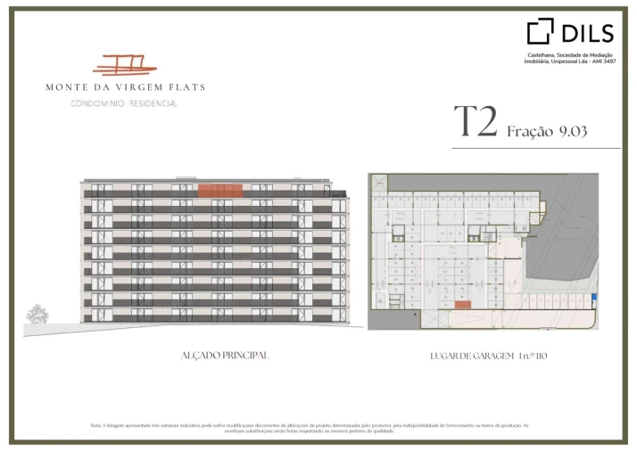 Apartamento T2 para Venda em Vilar de Andorinho Planta 2