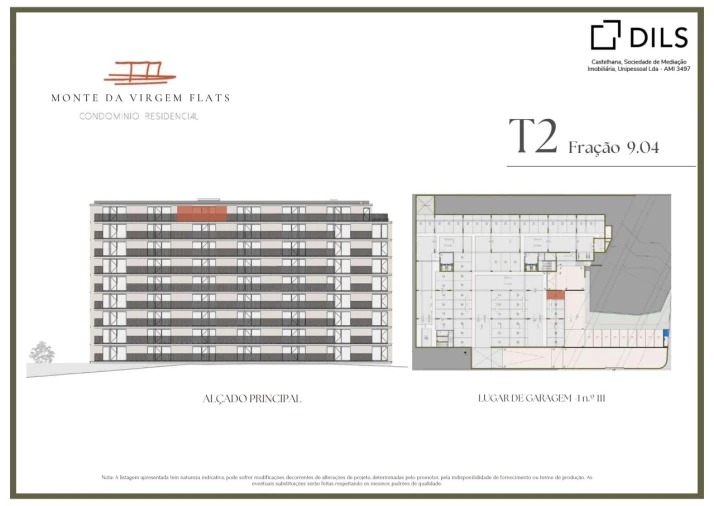 Apartamento T2 para Venda em Vilar de Andorinho Planta 2