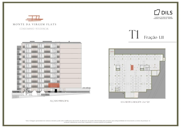 Apartamento T1 para Venda em Vilar de Andorinho Planta 2