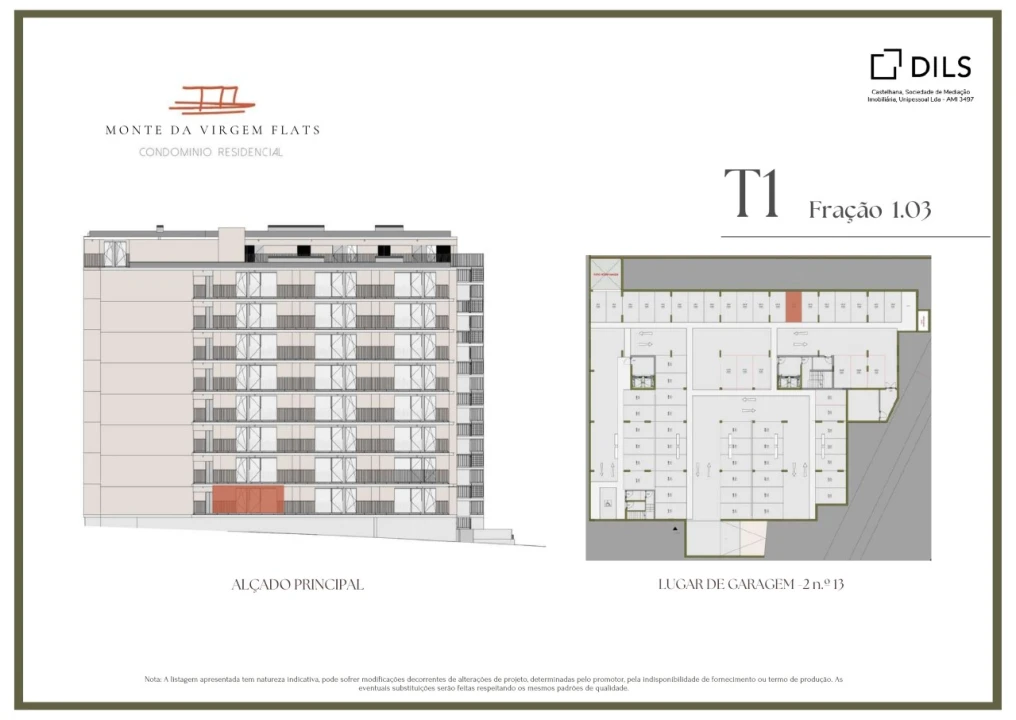 Apartamento T1 para Venda em Vilar de Andorinho Planta 2